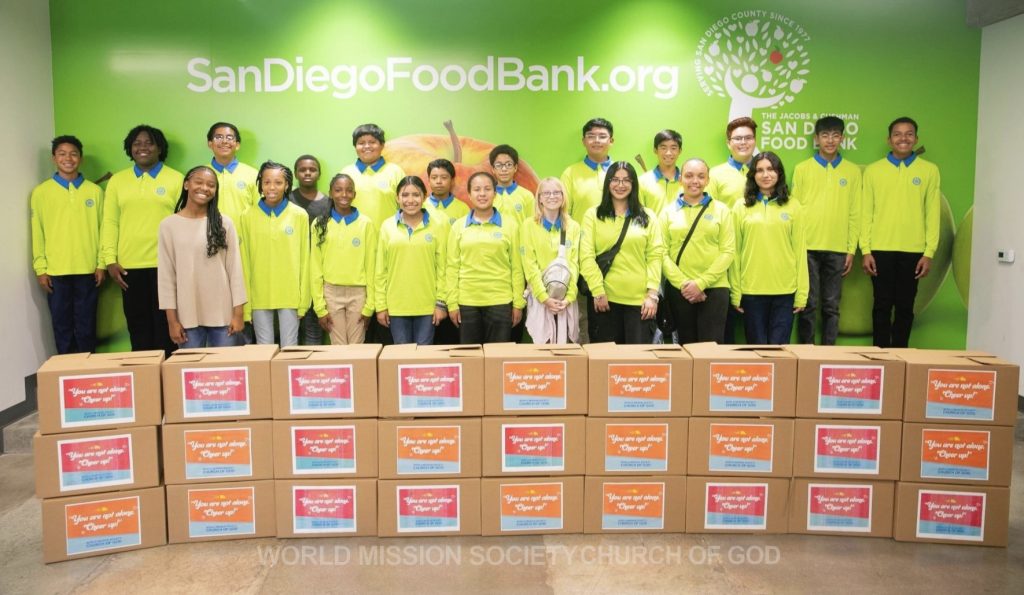 IMBA and ISBA Visit San Diego Food Bank World Mission Society Church